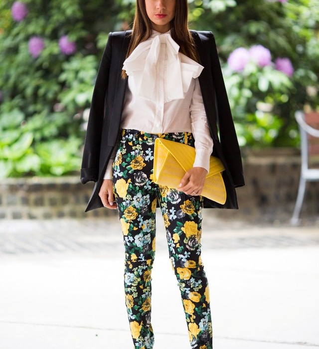 Le pantalon fleuri