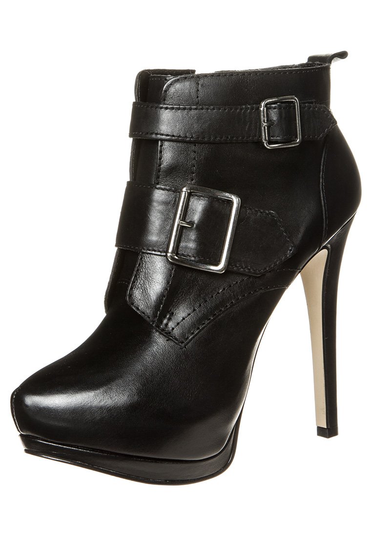 Buffalo Bottines à talons hauts – noir