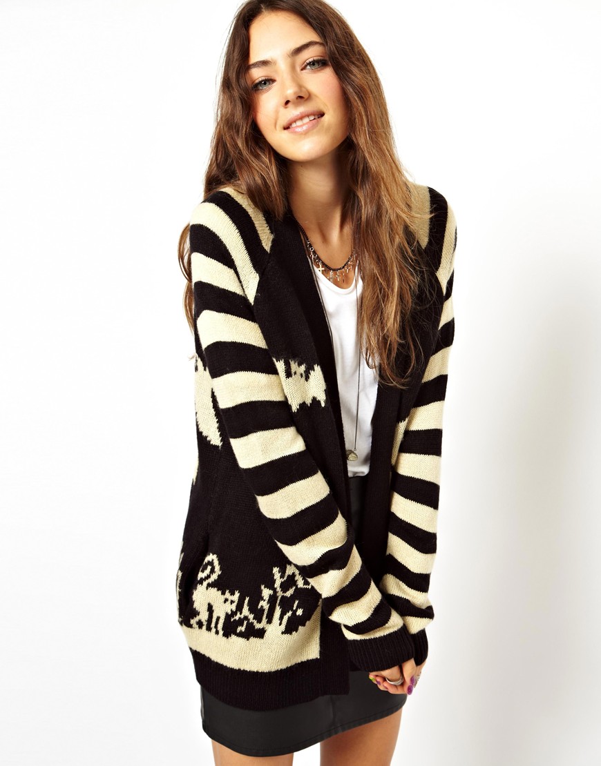 ASOS Cardigan à motif hanté Cardigans pour femmes : 12 magnifiques Cardigans pour cet automne hiver 2013 2014