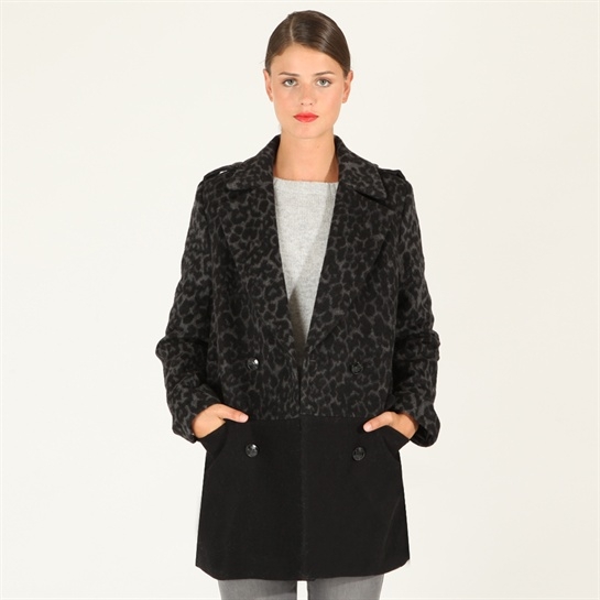 Caban noir et léopard gris 10 sublimes manteaux d’hiver pour femme à moins de 70 € | Merci Pimkie