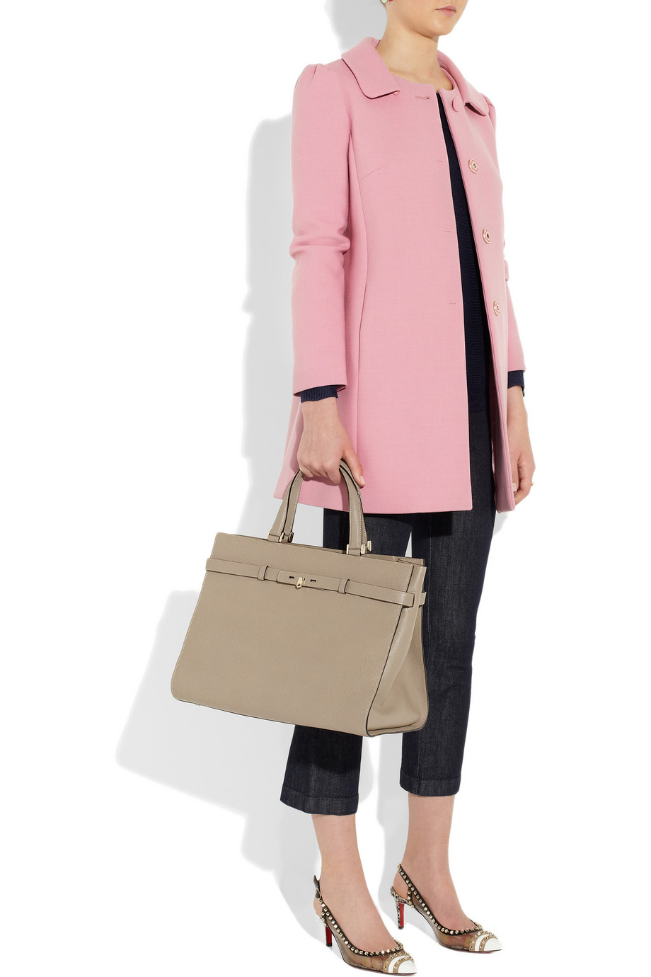 Manteau en crêpe à boutonnage simple 12 magnifiques manteaux rose pour cet hiver!Pourquoi allez vous craquer