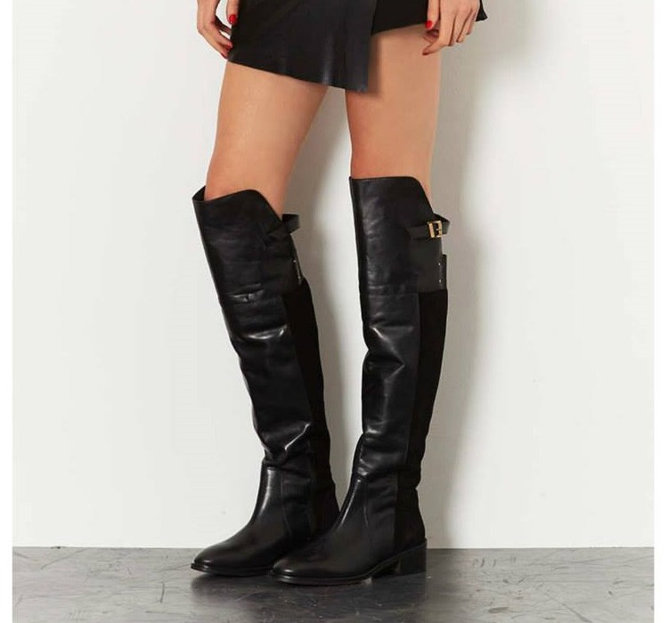 cuissarde femme cuir topshop