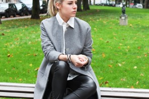 Comment porter le manteau gris cet automne  ?  On copie le look de la blogueuse Lian