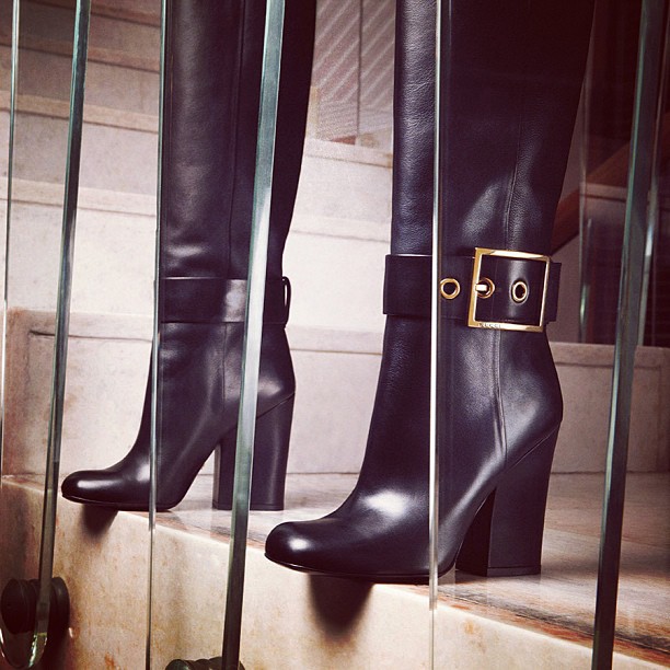 BOTTE EN CUIR GUCCI