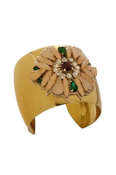 Petite Mendigote Manchette pierres et broderie Milla – 60€