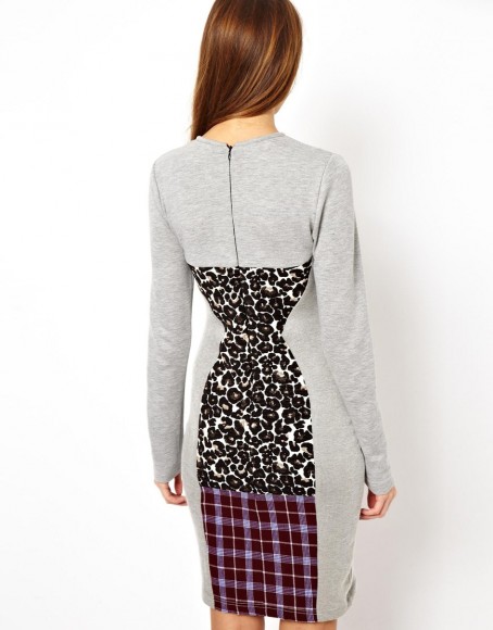 robe asos grise