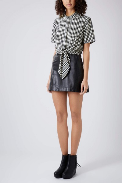 Chemise vichy nouée sur le devant 4200€ 400x600 Tendance mode 2014 : On craque pour ces 18 pièces  imprimé vichy 