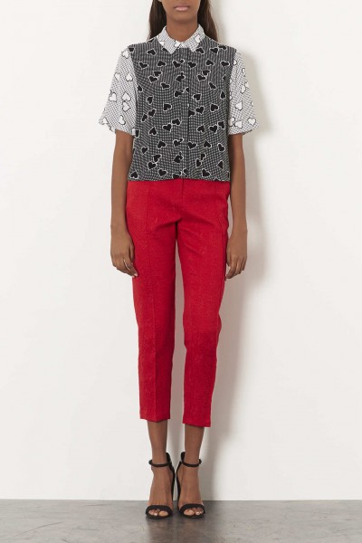 Chemise à motifs cœurs vichy 4600€ 400x600 Tendance mode 2014 : On craque pour ces 18 pièces  imprimé vichy 