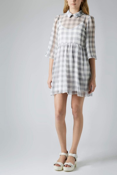 Robe chemisier vichy froissée 6400€ 400x600 Tendance mode 2014 : On craque pour ces 18 pièces  imprimé vichy 