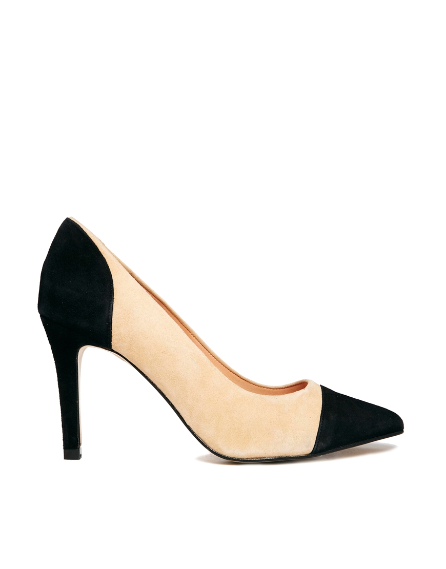 Ganni Audrey Escarpins bicolores Noir Tendance chaussures femme : Les bouts pointues qui donnent envie