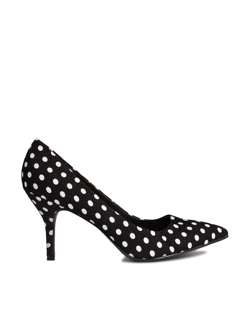 New Look Escarpins pointure large à pois Tendance chaussures femme : Les bouts pointues qui donnent envie