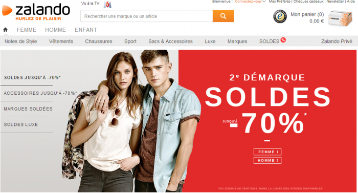 soldes zalando deuxième demarque 2014 700x377 Soldes été 2014 Les meilleurs bons plans à ne pas manquer | deuxième démarque 