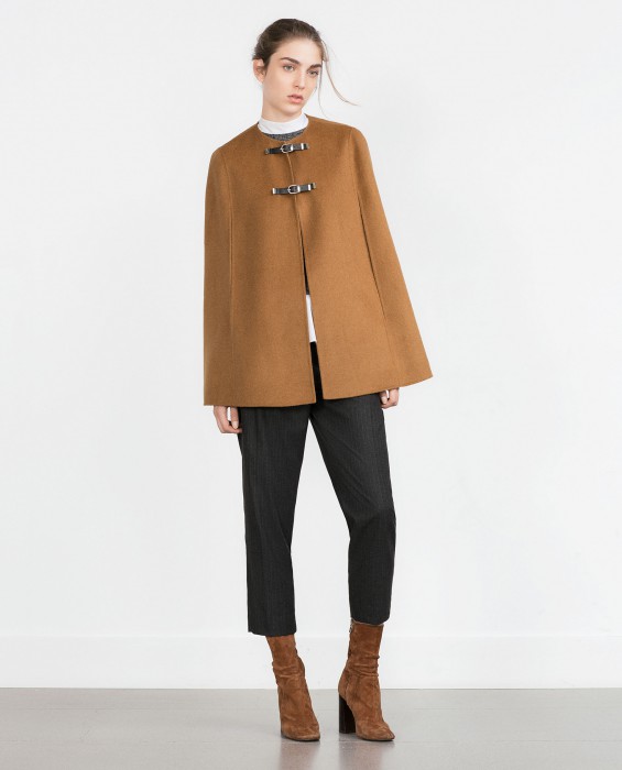 MANTEAU CAPE ZARA  FAITE MAIN