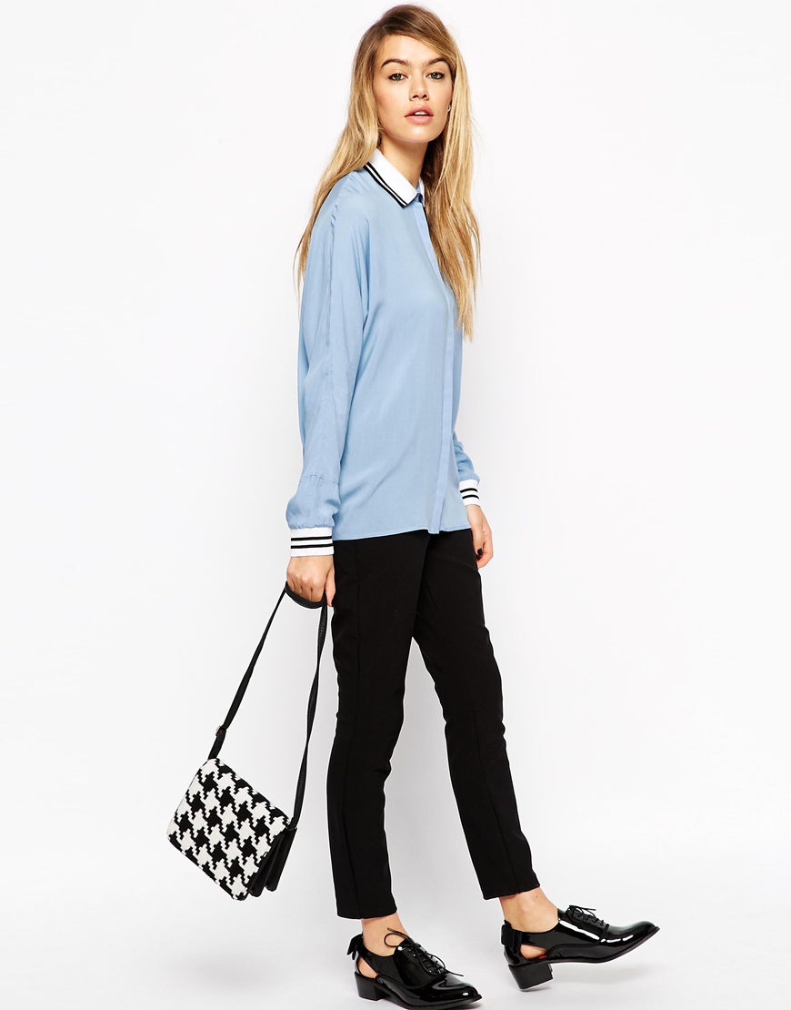 ASOS - Chemise casual avec col et poignets en jersey - 47,99 €
