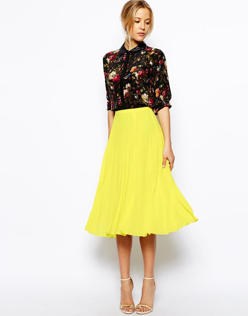 ASOS - Jupe mi-longue plissée - 39,99 €