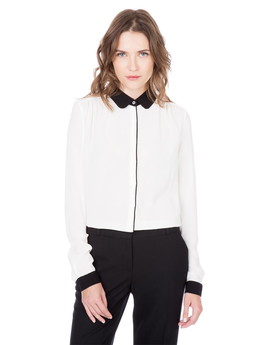 MONOPRIX femme - Chemise à manches longues en viscose à col – 34.99€