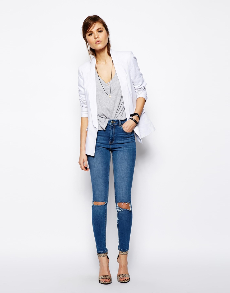 ASOS - Blazer long en lin - 59,99 €