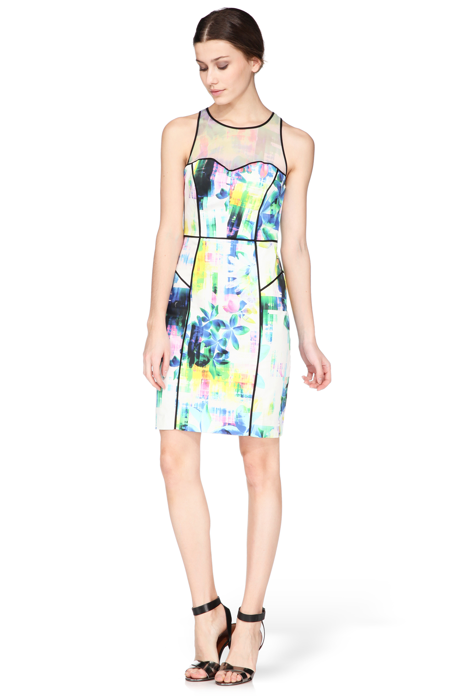 Derhy Robe imprimée fleurs détails résille Graciella – 115€