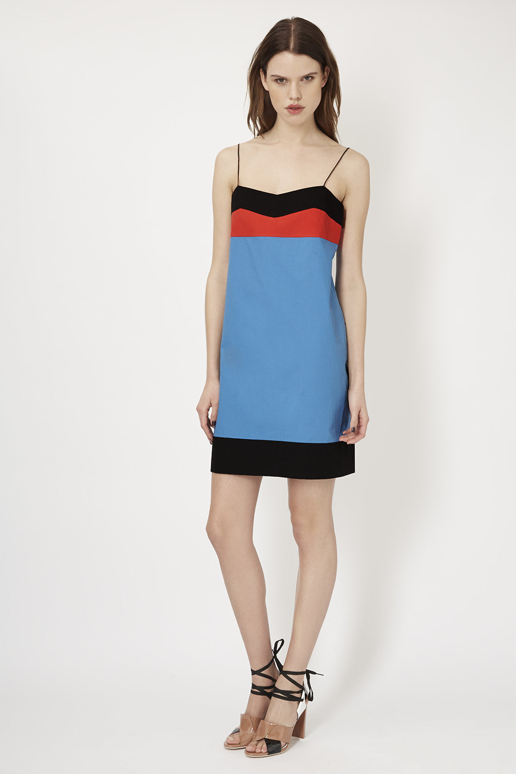 Petite robe caraco en colour block Unique - 117,00 €