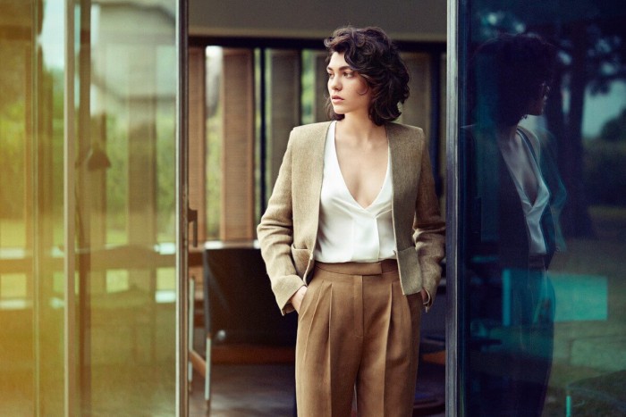 tailleur tweed mango