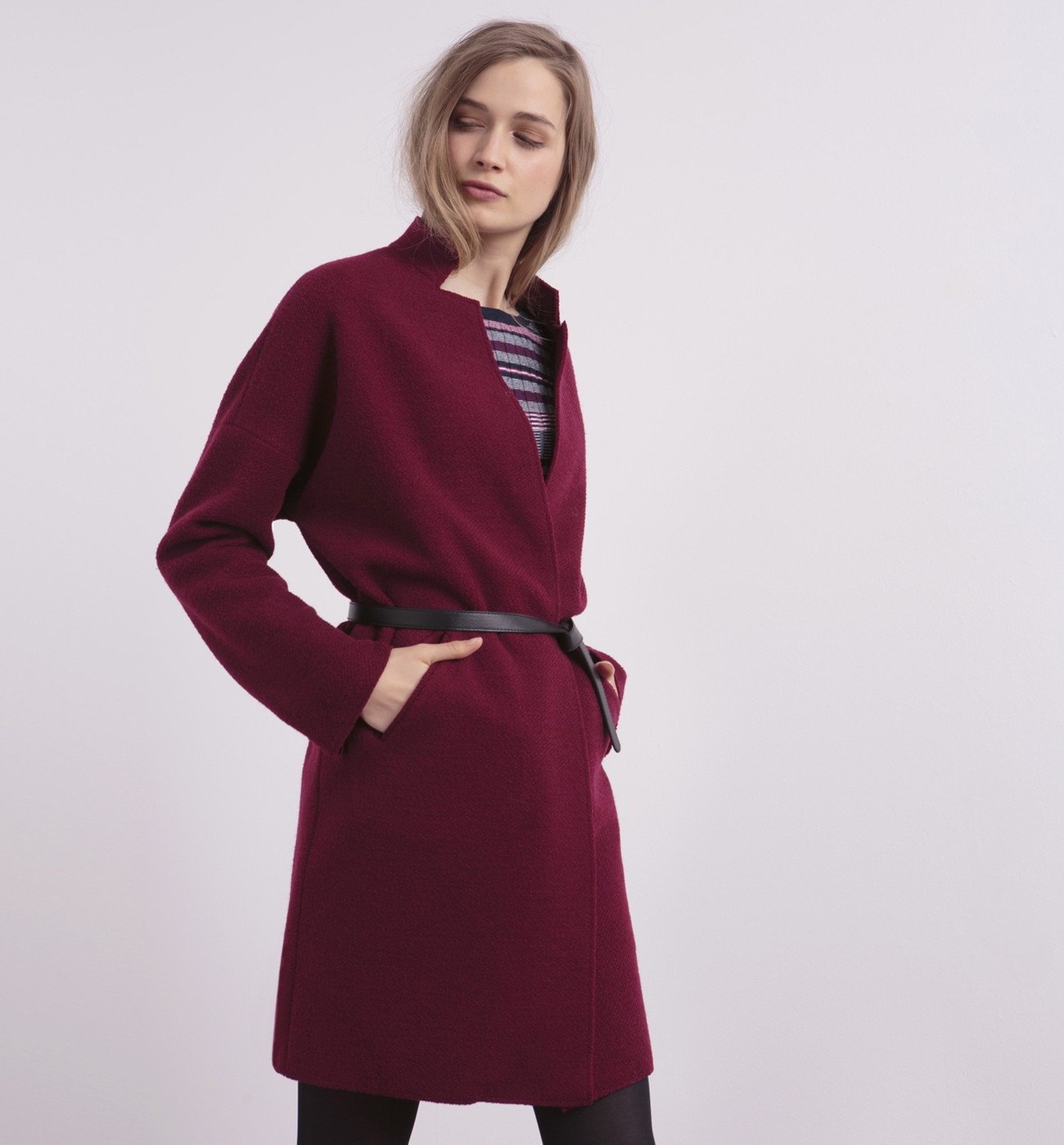 manteau-hiver-bordeau-promod-hiver-2016-2017