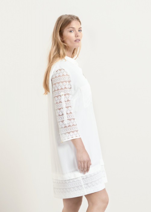 Robe détails ajourés