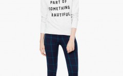 Sweat-shirt message coton