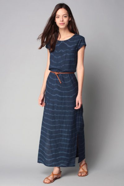 Robe longue été 2016 imprimé tie dye