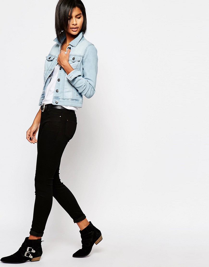bien habiller veste en jean femme